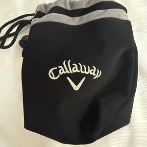 Callaway Black and Gray Drawstring Bag